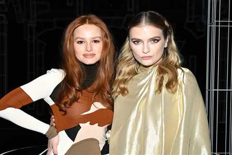 Riverdale’s Madelaine Petsch & Emily at Paris’ Camille Razat Meet Up at Fendi Show