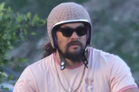 Jason Momoa takes a rare motorcycle ride after announcing his split from wife Lisa Bonet