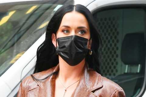 Katy Perry rocks a leather look for a ‘Good Morning America’ appearance