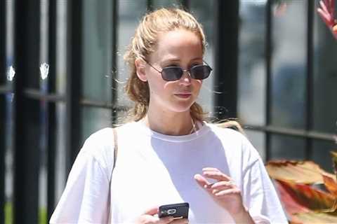 Jennifer Lawrence goes to afternoon Pilates class in Beverly Hills