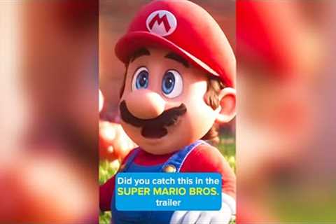 Did you catch this in THE SUPER MARIO BROS  MOVIE trailer