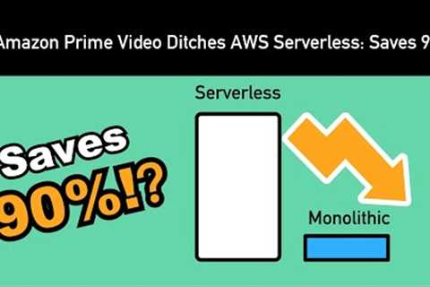 Amazon Prime Video Ditches AWS Serverless, Saves 90%