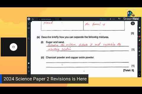 2024 Science Paper 2 Revisions